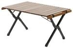 Rolltisch Iver Campingtisch Lamellen Camping Klapptisch Holz 90x60 cm