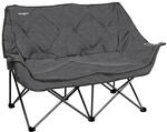 Brunner Outdoor Klappsofa mit gepolsterter R&uuml;ckenlehne grau