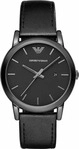 Emporio Armani AR1732 Luigi Classic Schwarz Lederband Herrenuhr Herren