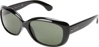 Ray-Ban Butterfly Womens Schwarz Gr&uuml;n Sonnenbrille Damen