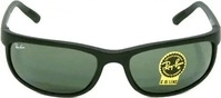 Ray-Ban Wrap Herren Schwarz Matt Schwarz Gr&uuml;n Sonnenbrille