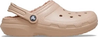 Crocs Klassische Gef&uuml;tterte Thermoplastische Damen Clogs in Pink Caramel Rosa