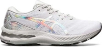 Asics Gel-Nimbus 23 Platinum Damen-Laufschuhe in Wei&szlig;