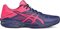 ASICS Gel-L&ouml;sungsgeschwindigkeit 3 Ton Womens Blue Padel Trainer Blau Damen