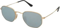 Lunettes De Soleil Ray-Ban Hexagonal 3548N 001/30 Miroir Argent Or 54mm Gold...