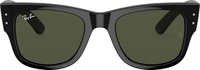 Ray-Ban Square Unisex poliert Schwarz Gr&uuml;n RB0840S Mega Wayfarer