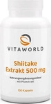 PZN-DE 07518125, Vita World SHIITAKE EXTRAKT 500 mg Kapseln 100 St, Grundpreis: