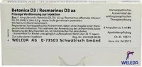 PZN-DE 01619635, Weleda 00069100, Weleda BETONICA D 3/Rosmarinus D 3 Ampullen 8 ml,