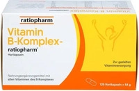 PZN-DE 13352373, VITAMIN B-KOMPLEX-ratiopharm Kapseln 120 St, Grundpreis: &euro; 0,17