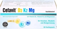 PZN-DE 15580150, Cefak CEFAVIT D3 K2 Mg 4.000 I.E. Hartkapseln 60 St, Grundpreis: