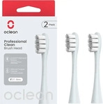Oclean Professional Clean B&uuml;rstenk&ouml;pfe, 2er Set, Silber 1 St&uuml;ck