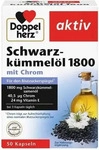 Doppelherz Schwarzk&uuml;mmel&ouml;l 1800 mit Chrom 50 St&uuml;ck