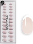 Doonails Soft Gel Press Ons Medium Round Classic French 4262401170829