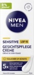 NIVEA MEN Sensitive Gesichtspflege Creme LSF15 4006000164588