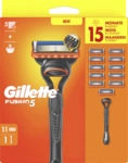 Gillette Fusion5 Rasierer mit 11 Klingen 8700216577151