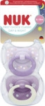 NUK First Choice Classic Day & Night Silikon-Schnuller, lila 6-18 Monate