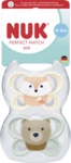 NUK 2er Set Perfect Match Air Silikon-Schnuller 0-6 Monate 4008600446866