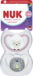 NUK Perfect Match Air Night Silikon-Schnuller, rosa & beige 6-18 Monate 4008600447191