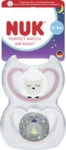 NUK Perfect Match Air Night Silikon-Schnuller, rosa & beige 0-6 Monate...