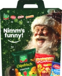 funny-frisch Adventskalender 2026, Knabbermix mit Chips und N&uuml;ssen, 784 g