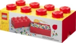 LEGO Aufbewahrungsstein 8 Noppen - Rot 5706773400409