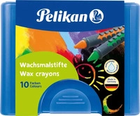 Pelikan Wachsmalstifte 665/10 mit Schiebeh&uuml;lse, 10 St&uuml;ck 1 St&uuml;ck