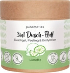 puremetics 3in1 Dusch-Fluff Limette mit Meersalzpeeling 4260519421147