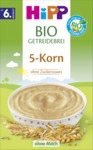 HiPP Bio Getreidebrei 5-Korn, ab 6. Monat 4062300344877