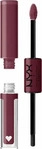 NYX Professional MakeUp Shine Loud High Pigment Lip Shine 19 Never Basic 1...