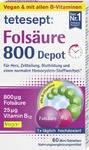 tetesept Fols&auml;ure 800 Depot 60 Mini-Tabletten 15.3 g, Grundpreis: &euro; 293,46 / kg