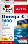 Doppelherz 2001234022514, Doppelherz aktiv Omega-3 1400 Kapseln Gro&szlig;packung 90