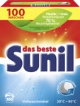 Sunil Vollwaschmittel Pulver Gro&szlig;packung 100WL 4013162013302