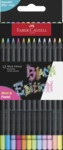Faber-Castell 12er Set Buntstifte Black neon+pastell 4005401164104