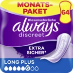 Always Monatspaket Discreet Inkontinenz Einlagen Long Plus 8001841658513