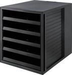 Schubladenbox SCHRANK-SET KARMA, 5 offene Schubladen, DIN A4, leichtlaufend, B 275 x