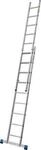 Alu-Schiebeleiter Stabilo, 2teilig, 2 x 9 Sprossen, mit Traverse