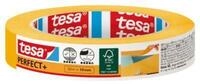 tesa Perfect+ Malerband, 50 m &times; 19 mm &ndash; saubere Farbkanten, rei&szlig;fest,