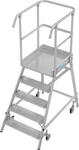 Fahrbare Podestleiter Krause Stabilo Professional, einseitig begehbar, 1x5 Stufen,