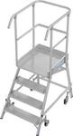 Fahrbare Podestleiter Krause Stabilo Professional, einseitig begehbar, 1x4 Stufen,