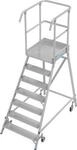 Fahrbare Podestleiter Krause Stabilo Professional, einseitig begehbar, 1x7 Stufen,