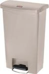 Tretabfalleimer Slim Jim&reg;, Kunststoff, Fassungsverm&ouml;gen 50 Liter, beige