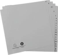 Register Exacompta 1723B, A4 Halbformat, 2-fach-Lochung, Taben A-Z, B 225 x H 210 mm,