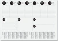Schreibtischunterlage Sigel Wochenplan 2-Jahreskalendarium, A3, Papier, 30...