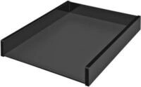 Briefablage WEDO Black Office, DIN A4, schwarz mattiert/gl&auml;nzend, stapelbar