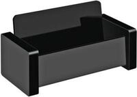 Visitenkartenst&auml;nder WEDO Black Office, schwarz mattiert/gl&auml;nzend