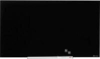 Glastafel Nobo Diamond, magnethaftend, aneinander montierbar, schwarz, 1000 x 560