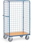 Gitterwagen fetra&reg;, Lenk- & Bockrollen, bis 600 kg, L 1169 x B 609 x H 1800 mm,