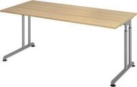 Schreibtisch Breno, manuelle H&ouml;heneinstellung, horizontaler Kabelkanal, B 1600 x T