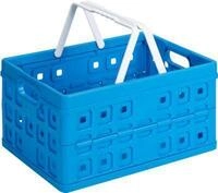 Sunware Square Klappbox, Inhalt 32 Liter, mit Tragegriff, blau/wei&szlig;