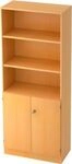 Regalschrank, B 800 x T 420 x H 2004 mm, 5 OH, 5 B&ouml;den, 2 T&uuml;ren,...